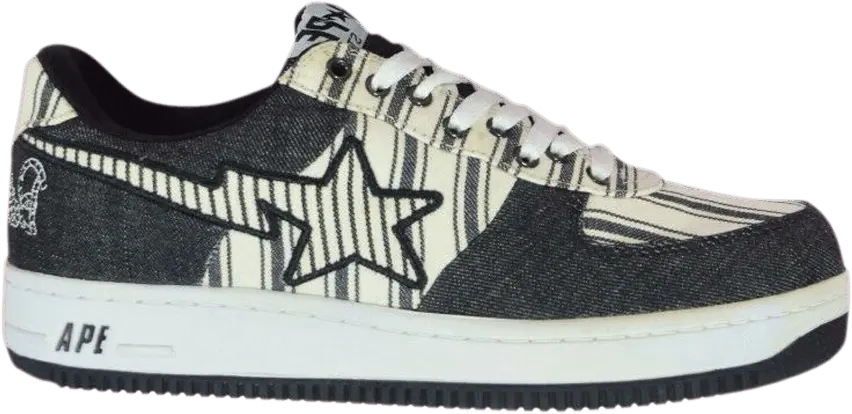  Bapesta Low &#039;Denim Pinstripe&#039;