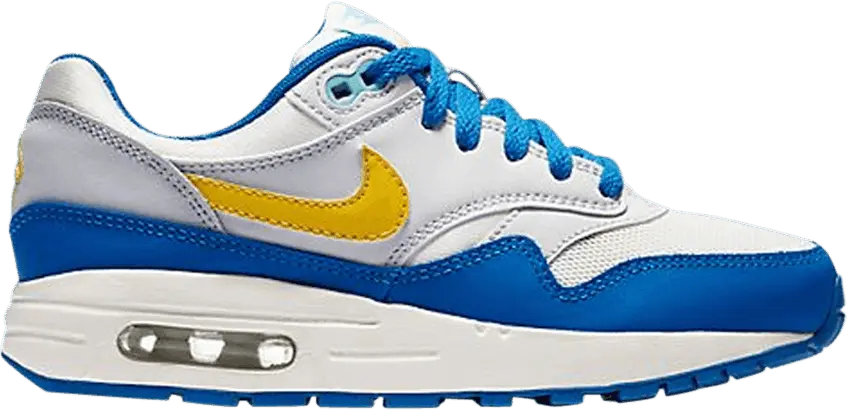  Nike Air Max 1 GS &#039;Signal Blue Amarillo&#039;