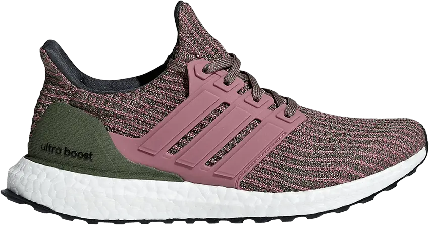  Adidas adidas Ultra Boost 4.0 Olive Pink (Women&#039;s)