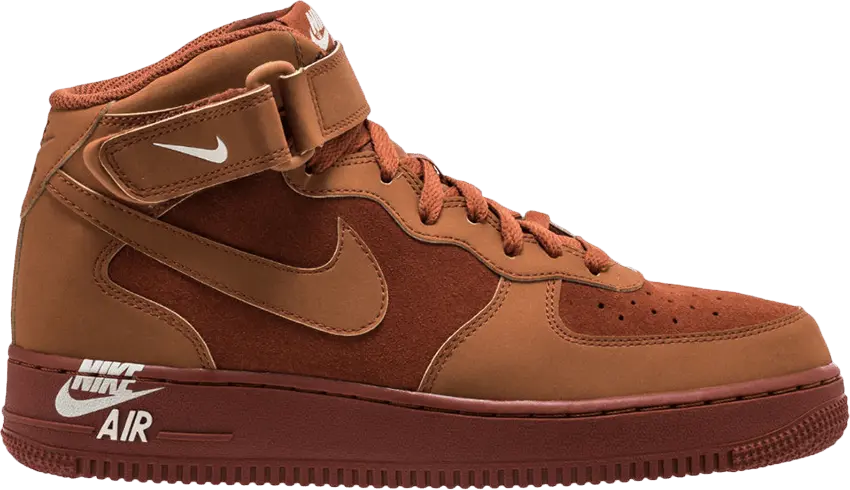  Nike Air Force 1 Mid Dark Russet Guava Ice