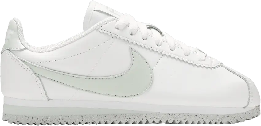  Nike Classic Cortez Flyleather White Light Silver (Women&#039;s)