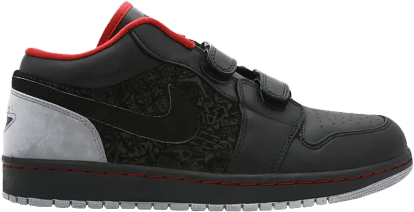  Jordan 1 Retro Low Velcro Stealth