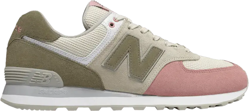  New Balance 574 Pink Olive