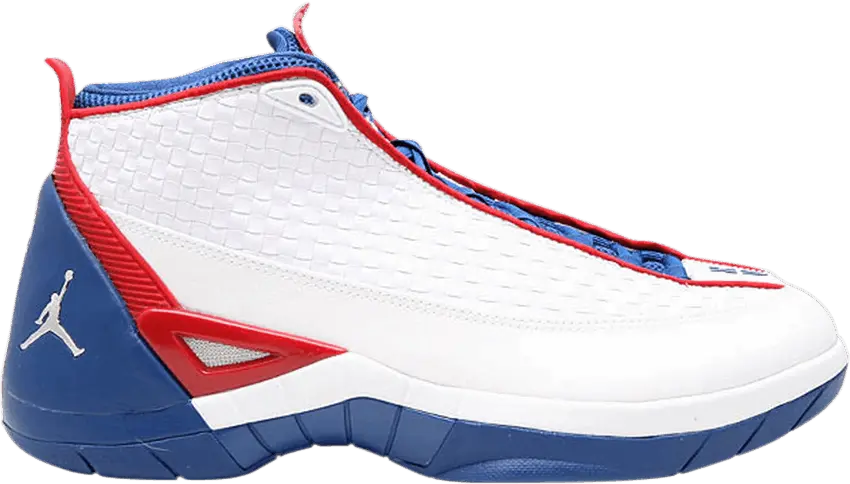  Jordan 15 SE White Blue Ribbon Red