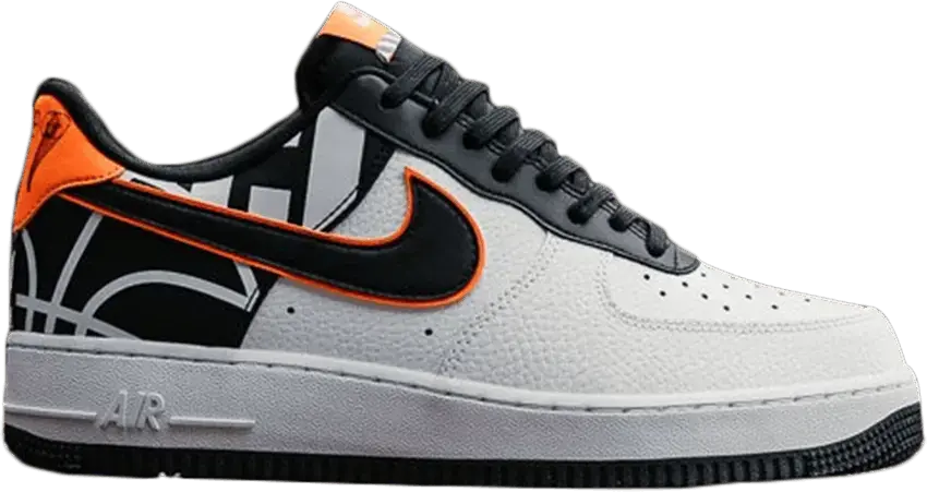  Nike Air Force 1 Low White Black Orange