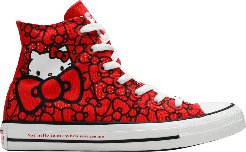  Converse Chuck Taylor All-Star Hi Hello Kitty Bows