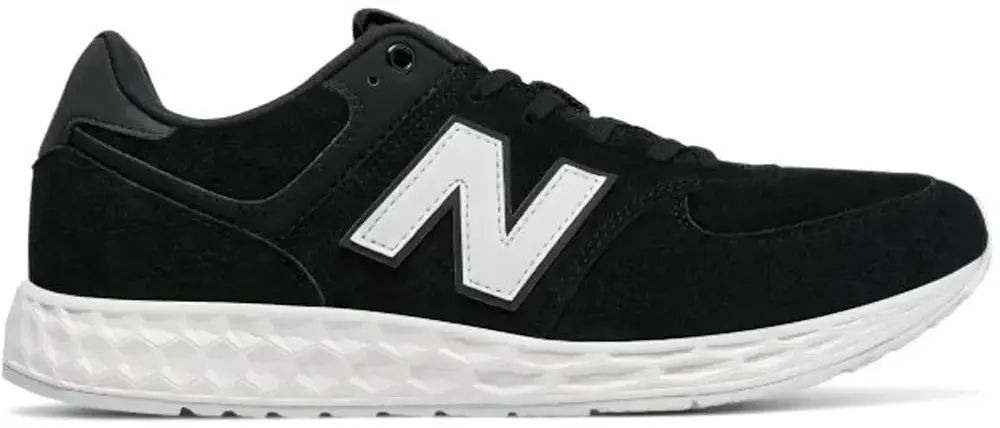  New Balance 574 Fresh Foam Suede Black White