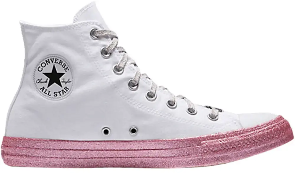  Converse Chuck Taylor All-Star High Miley Cyrus White Pink
