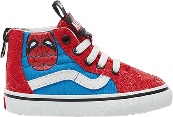  Vans Marvel x SK8-Hi Zip Toddler &#039;Spiderman&#039;