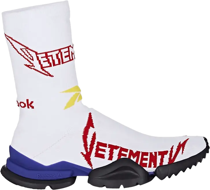  Reebok Vetements x Sock Pump High Top &#039;White Red&#039;