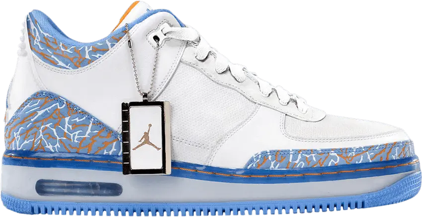  Jordan AJF 3 White University Blue Sunset