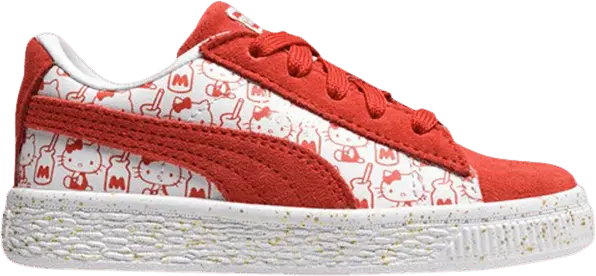  Puma Hello Kitty x Suede Classic Infant &#039;Bright Red&#039;