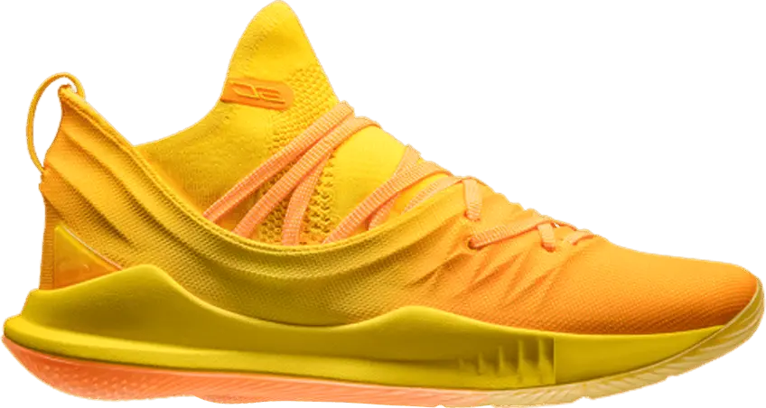  Under Armour Curry 5 Yellow Orange