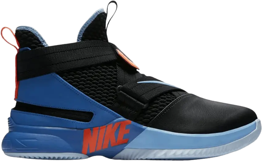  Nike LeBron Solider 12 Flyease Black Battle Blue