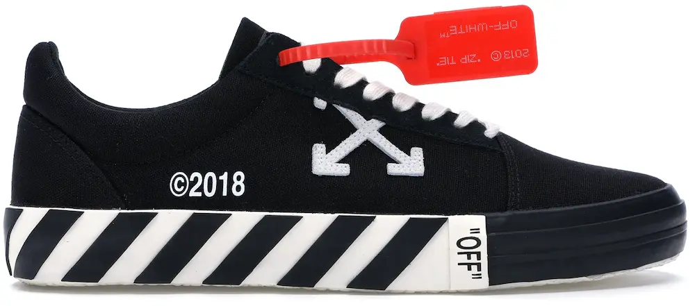  Off-White OFF-WHITE Vulc Low Black (Updated Stripes)
