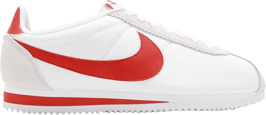  Nike Classic Cortez Nylon White Habanero Red