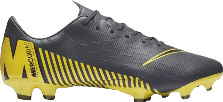  Nike Mercurial Vapor 12 Pro FG Dark Grey Opti Yellow