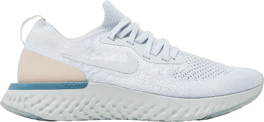  Nike Epic React Flyknit Pure Platinum Celestial Teal (Women&#039;s)