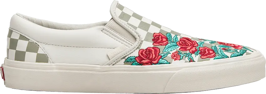  Vans Slip-On Rose Embroidery