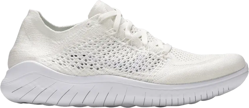  Nike Free RN Flyknit 2018 Triple White