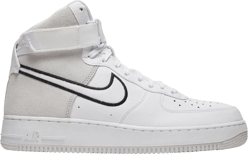  Nike Air Force 1 High White Vast Grey Black