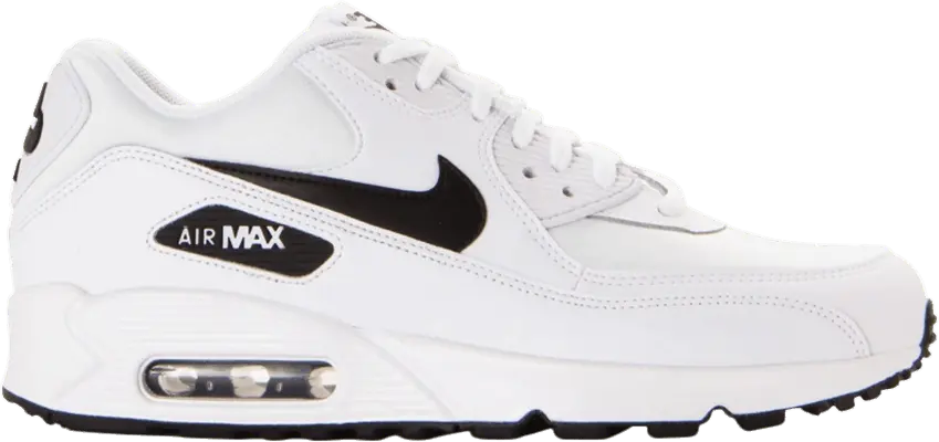  Nike Air Max 90 White Black (Women&#039;s)