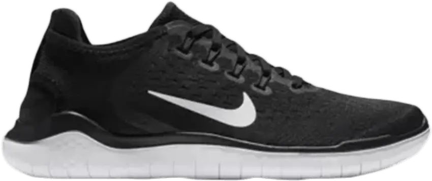  Nike Free RN 2018 Black White  (Women&#039;s)