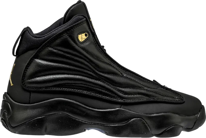  Jordan Pro Strong Black Metallic Gold (GS)