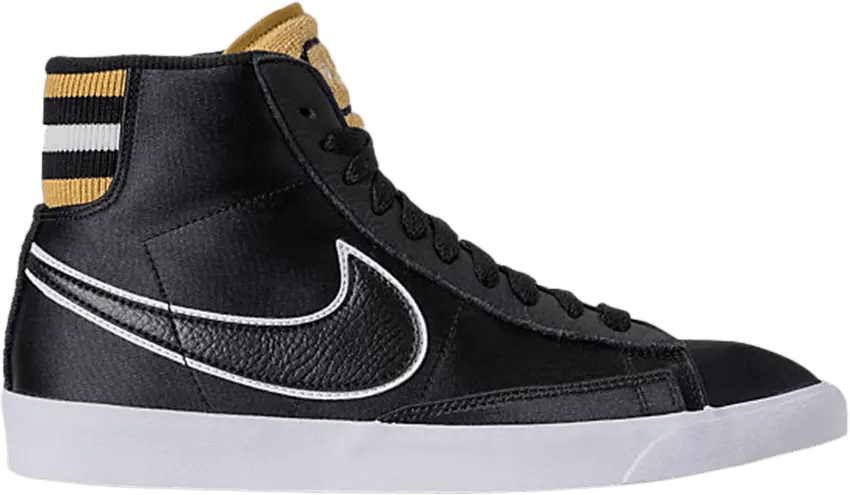  Nike Blazer Mid Black Wheat Gold (Women&#039;s)