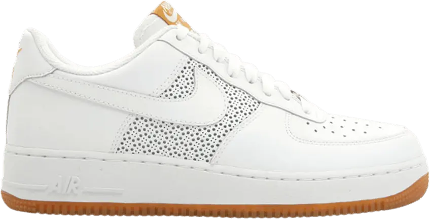  Nike Air Force 1 Low Perforated Sidepanels White Gum