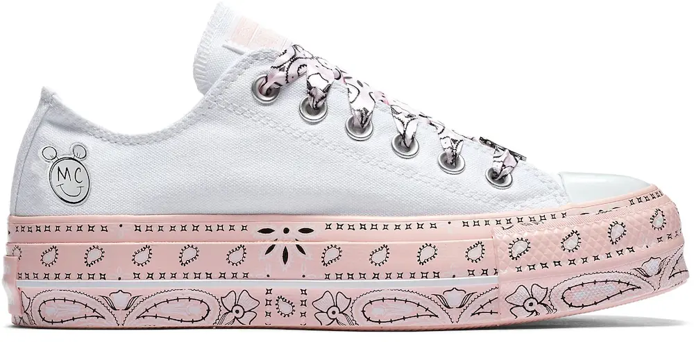  Converse Chuck Taylor All-Star Lift Low Miley Cyrus White (Women&#039;s)