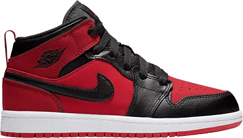  Jordan 1 Mid Gym Red Black (PS)