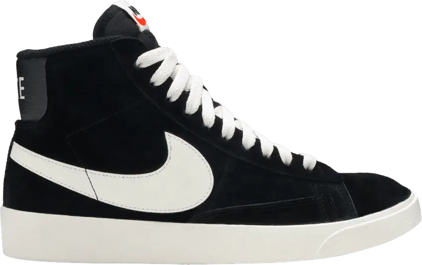  Nike Blazer Mid Vintage Suede Black (Women&#039;s)