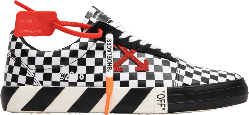  Off-White OFF-WHITE Vulc Low Checkered Black White