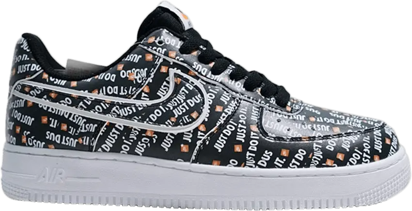  Nike Air Force 1 Low Just Do It Pack Black (GS)