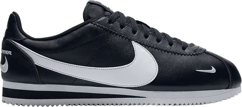  Nike Classic Cortez Mini Swoosh Black White