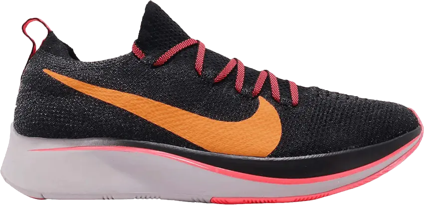  Nike Zoom Fly Flyknit Black Orange Peel (Women&#039;s)