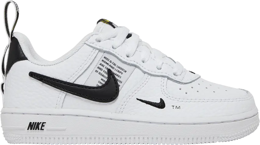  Nike Air Force 1 Low Utility White Black (PS)