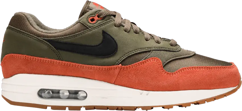  Nike Air Max 1 Olive Canvas Dark Russet