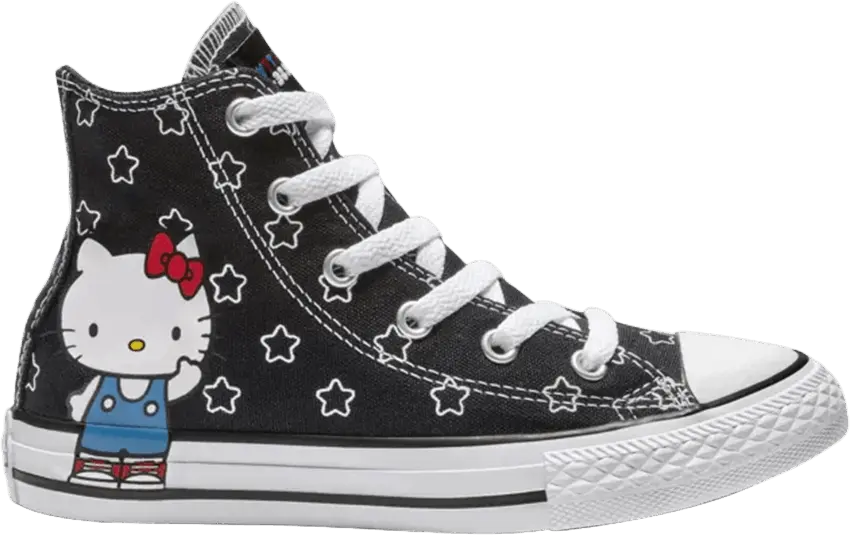  Converse Hello Kitty x Chuck Taylor All Star Hi GS &#039;Black Blue&#039;
