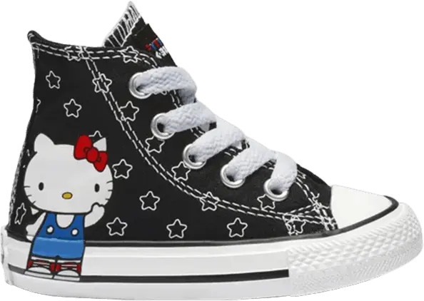  Converse Hello Kitty x Chuck Taylor All Star Hi TD &#039;Black Blue&#039;