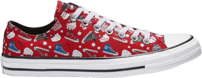  Converse Chuck Taylor All-Star Ox Hello Kitty Fiery Red (Women&#039;s)
