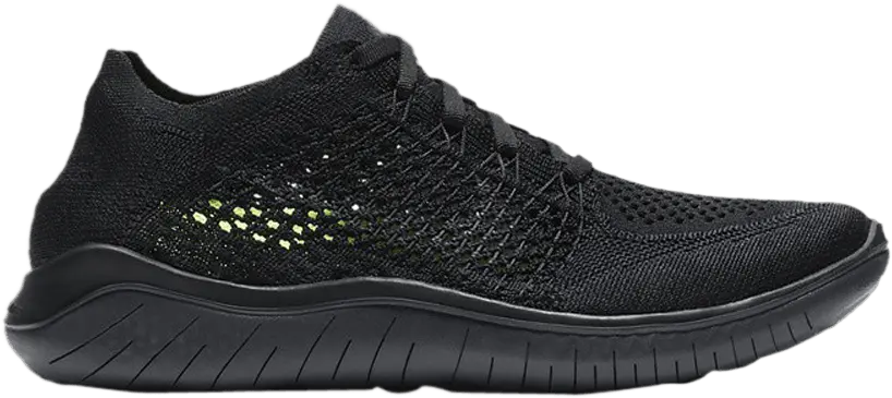  Nike Free RN Flyknit 2018 Black Anthracite (Women&#039;s)