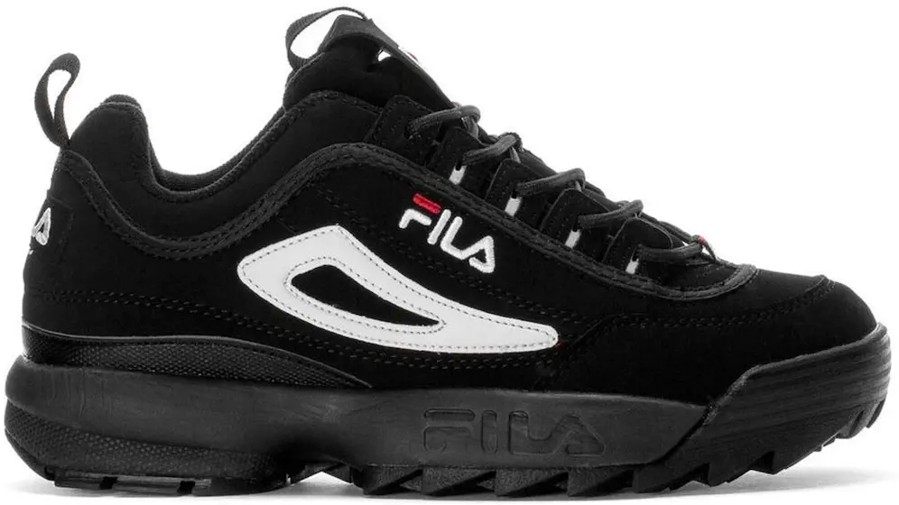  Fila Disruptor 2 Black White Red