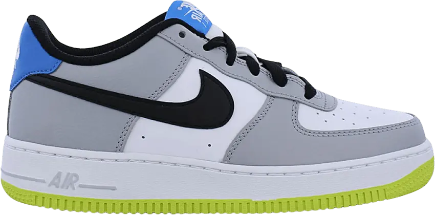  Nike Air Force 1 Low Wolf Grey Black White (GS)