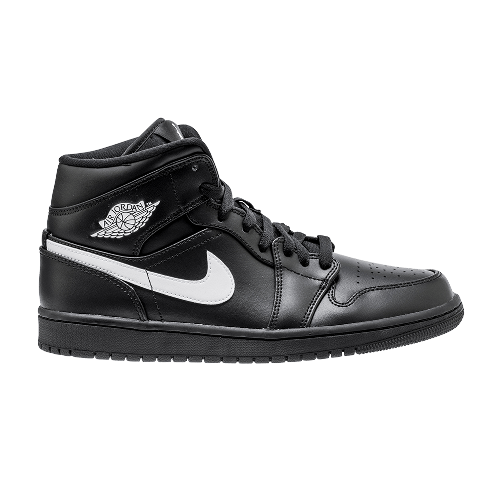  Jordan 1 Mid Black White (2018)