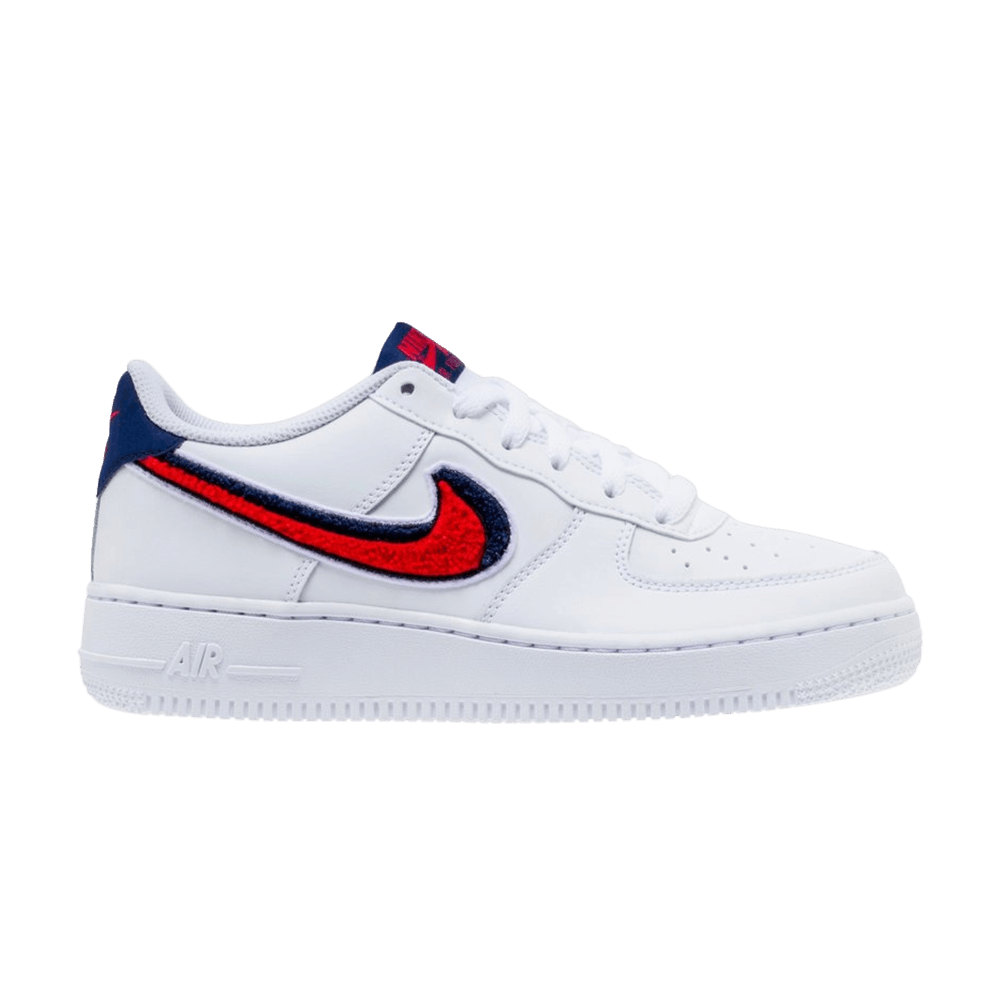  Nike Air Force 1 Low 3D Chenille Swoosh USA (GS)