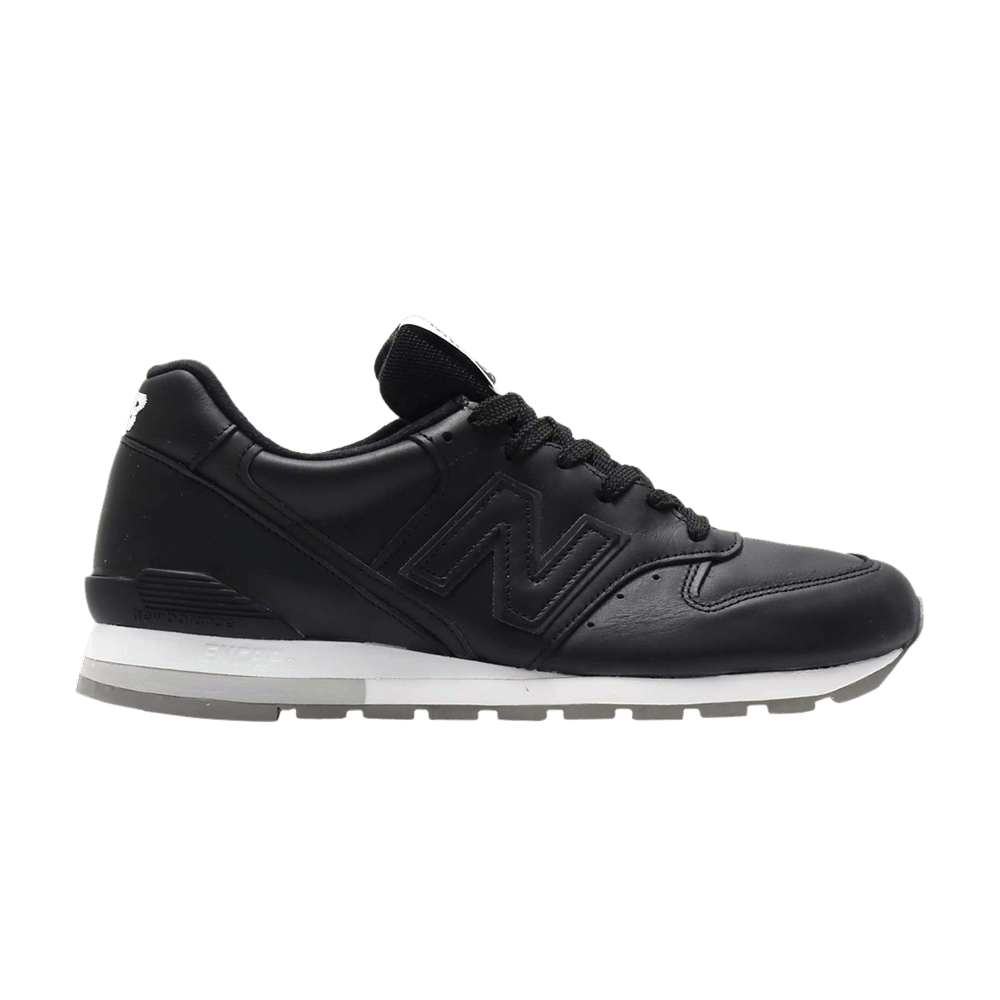  New Balance 996 Leather Black White