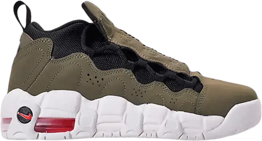  Nike Air More Money Medium Olive (GS)