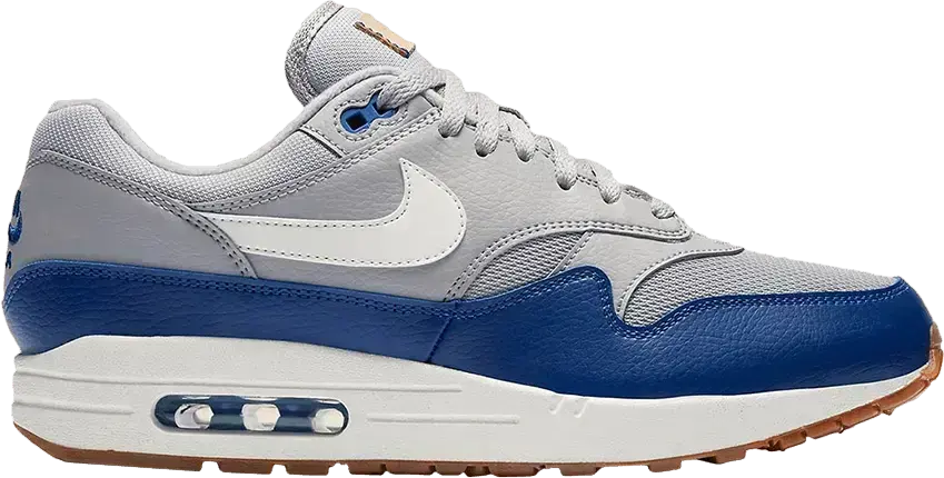  Nike Air Max 1 Atmosphere Grey Deep Royal Blue